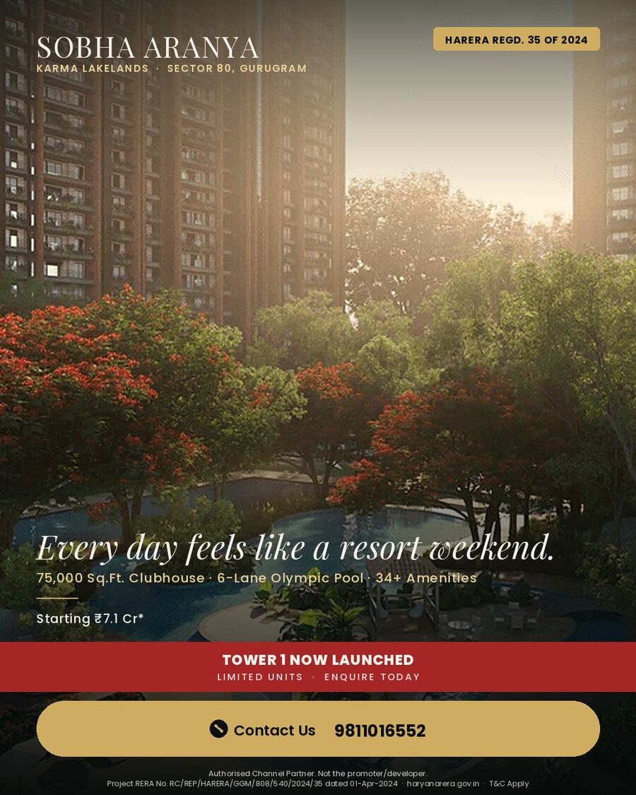 Sobha Aranya — resort-style concept render