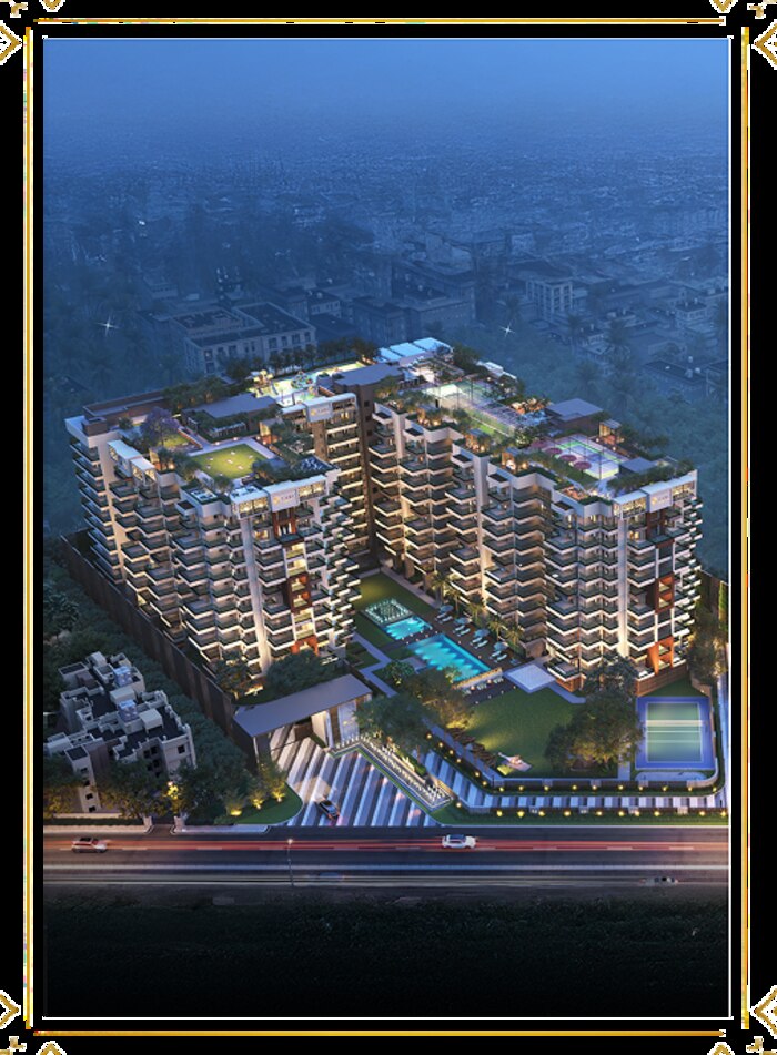 TARC Tripundra — night render of towers